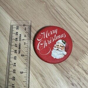 Hallmark Cards Inc Vintage Santa Claus Pinback Button Made in USA